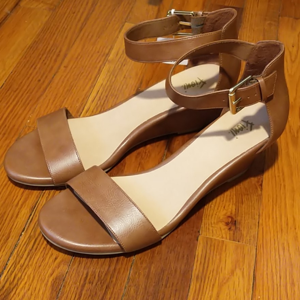Light Brown Wedge Sandals